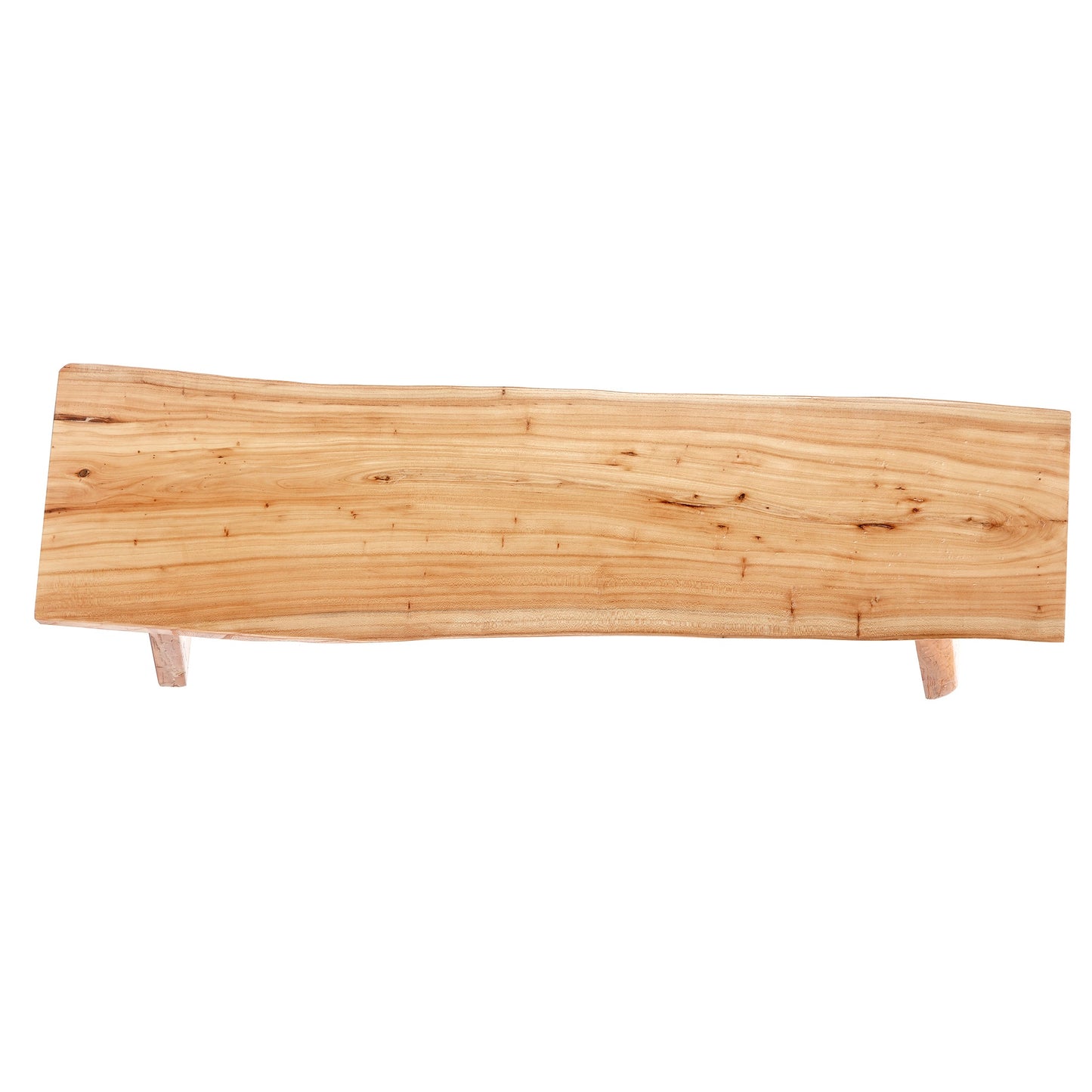 Solid Wood Dining Bench Bedroom BenchesIn Footrest Stool Live Edge Wooden Bench for Entryway Dining Room Living Room Bedroom End of Bed ( 5' Long,Rustic Elm Wood )