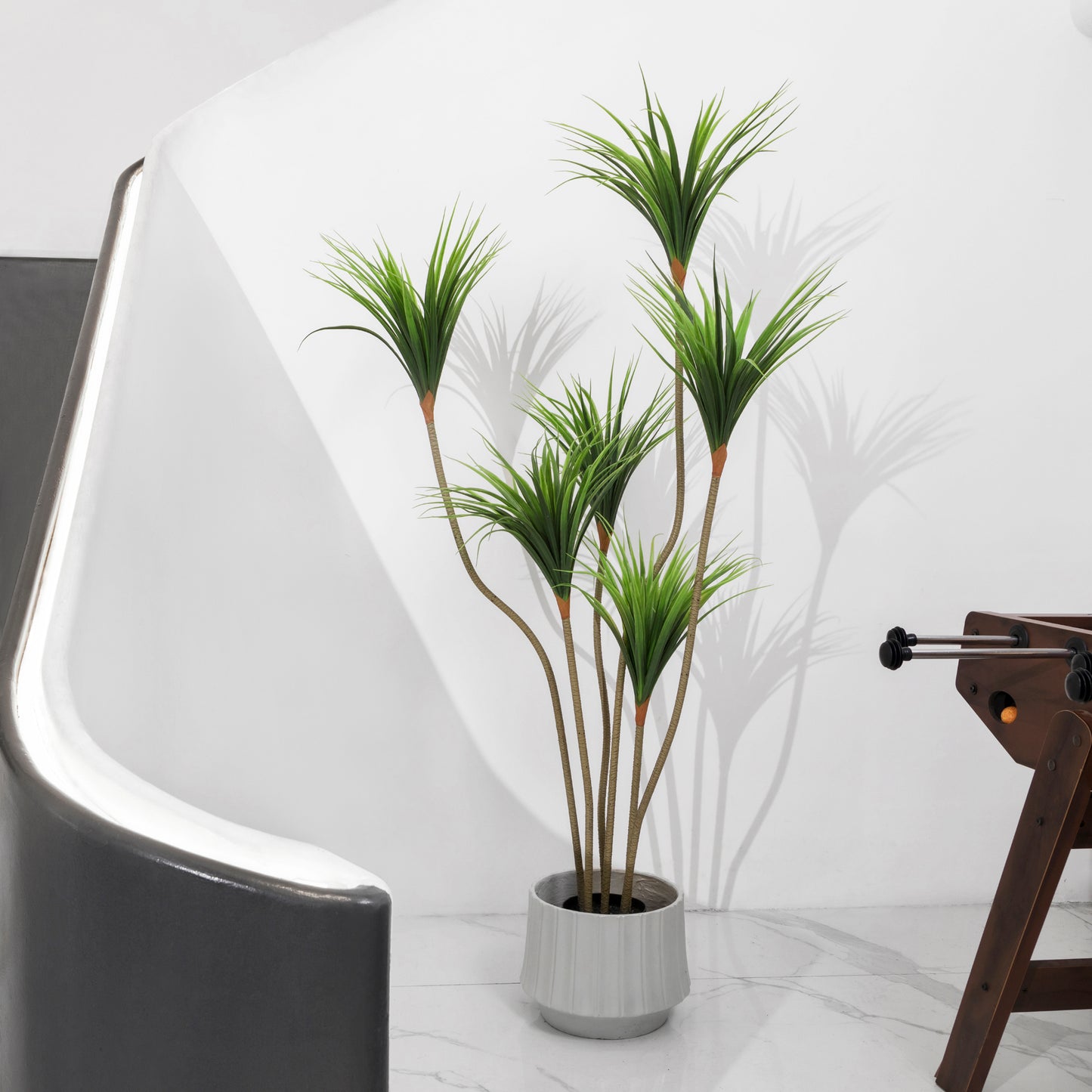 BALANBO Artificial Dracaena Plant, 6ft Faux Plants Fake Yucca Palm Trees in Pot Realistic Dragon Tree for Living Room Home Office Indoor Outdoor Decor