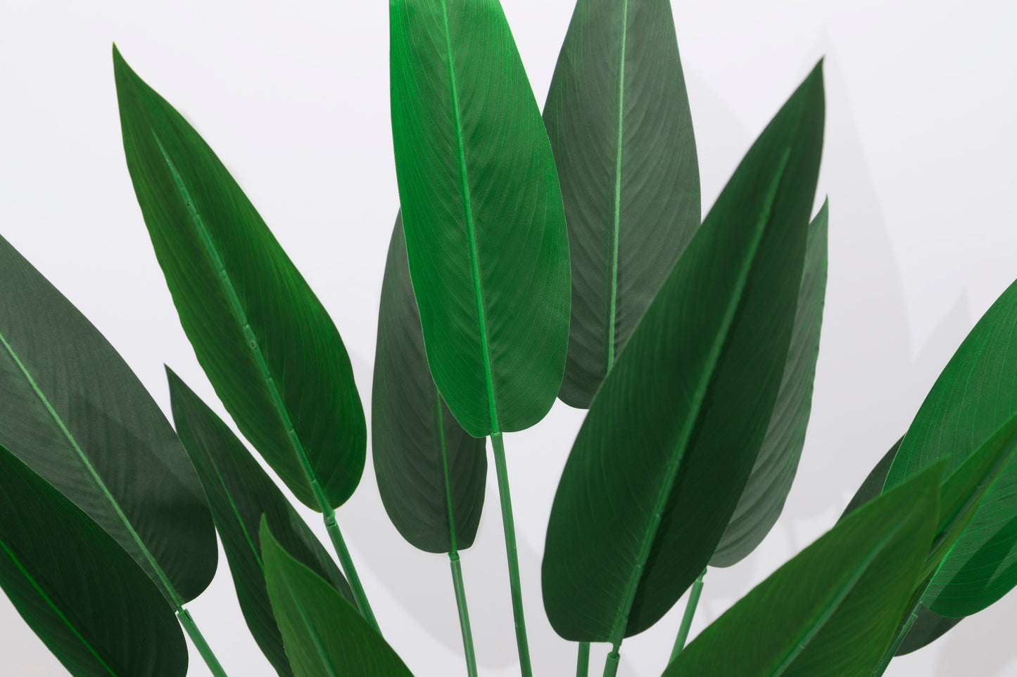 BALANBO Bird of Paradise Artificial Plant - Fake Plants Palm Tree Faux Tree for Indoor Outdoor Decoration in Black Plastic Pot