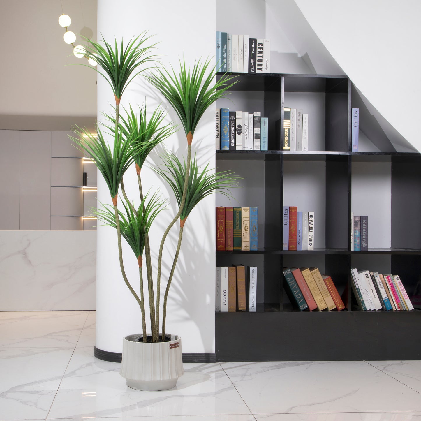 BALANBO Artificial Dracaena Plant, 6ft Faux Plants Fake Yucca Palm Trees in Pot Realistic Dragon Tree for Living Room Home Office Indoor Outdoor Decor