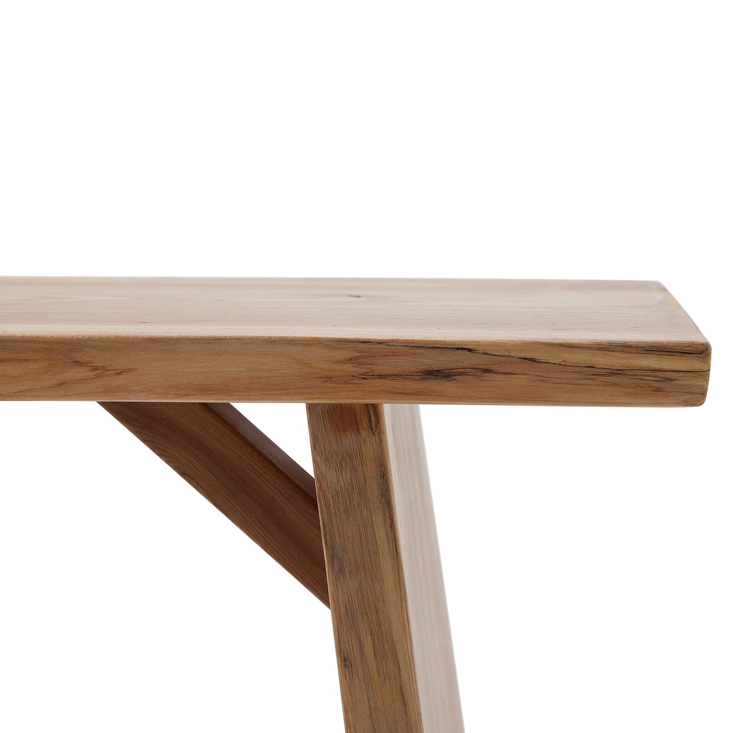 Natural Edge Bench Solid Rustic Bench Unique Table, Bedroom, Dining room or Entryway Bench, Live Wood Bench Rustic Home Decor (47.5” Long)