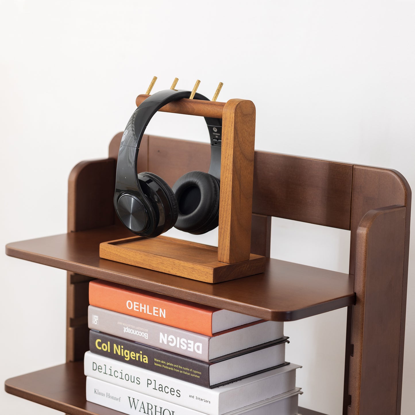 BALANBO USA 4-Tier 15.7" Wood Shelving,Open Narrow Bookshelf with Adjustable Shelves, Easy Assembly Bookcase Farmhouse Shelf for Small Spaces Bedroom Office Living Room Indoor,Tall, Brown