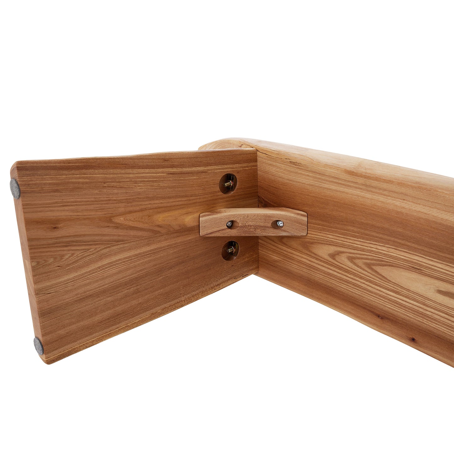Natural Edge Bench Solid Rustic Bench Unique Table, Bedroom, Dining room or Entryway Bench, Live Wood Bench Rustic Home Decor (47.5” Long)