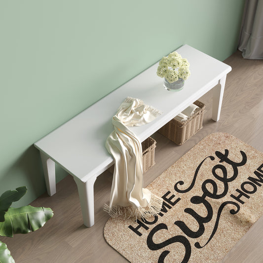 Bed End Bench Wood Bench Living Room Entrance Bench Bedroom Seat Dining Table Chair, Bedroom, Living Room, Kitchen Wooden Bench